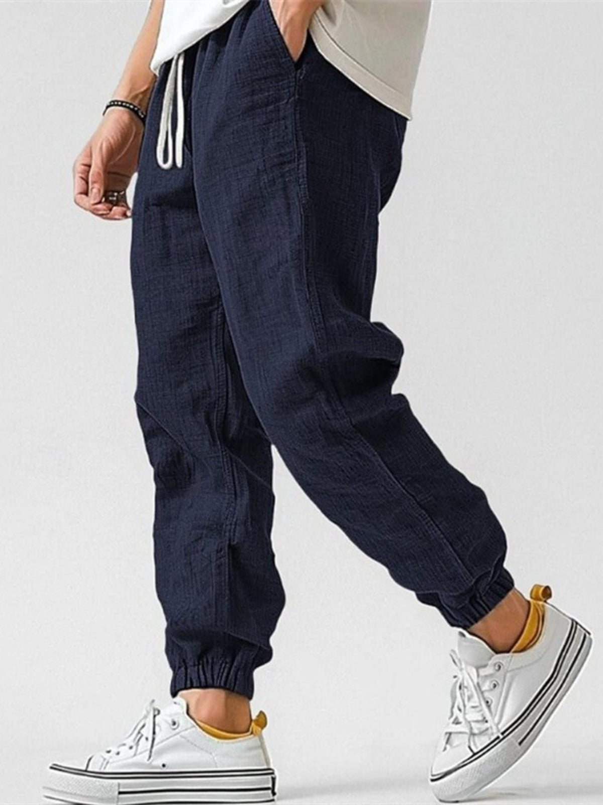 Jogger aspect lin vert clair