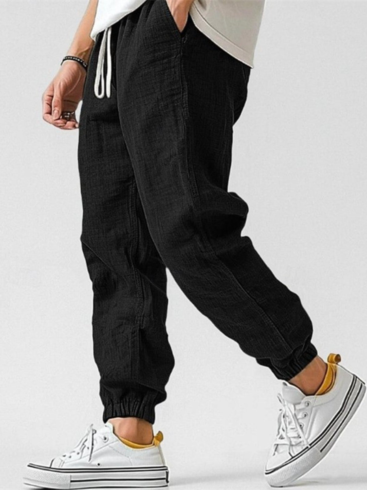 Jogger aspect lin vert clair