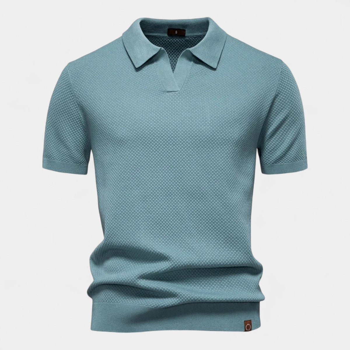 Polo en maille à col ouvert