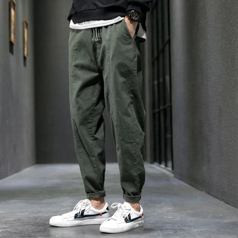 Pantalon cargo fuselé à cordon
