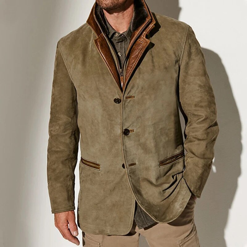 Veste vintage élégante confort polyvalente allure sobre homme – Clamecy