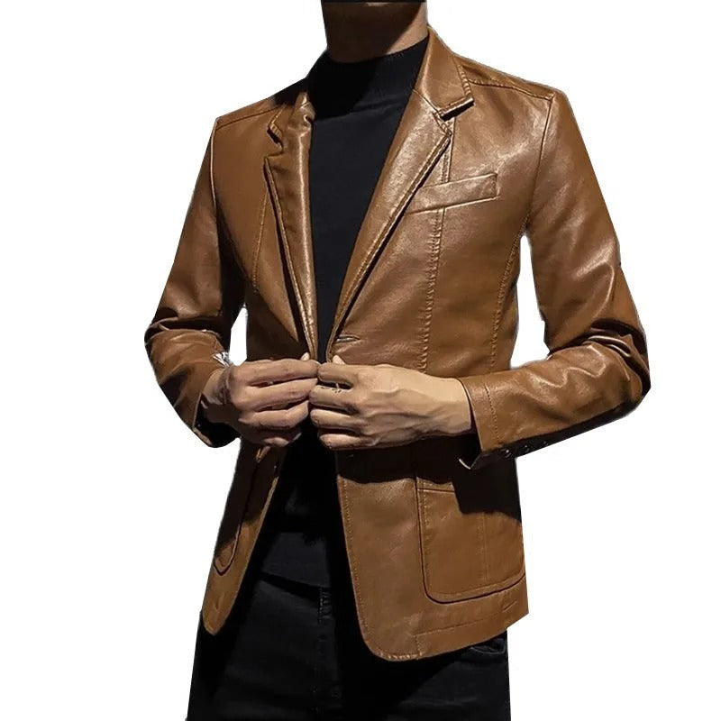Blouson effet cuir de ville