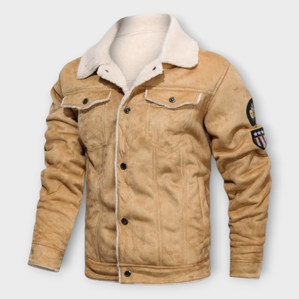 Veste effet cuir doublure polaire