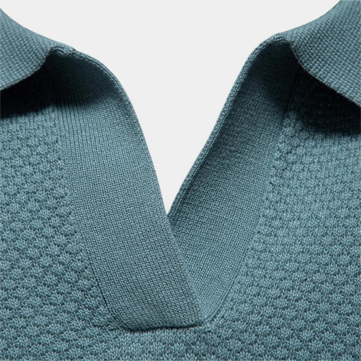 Polo en maille à col ouvert