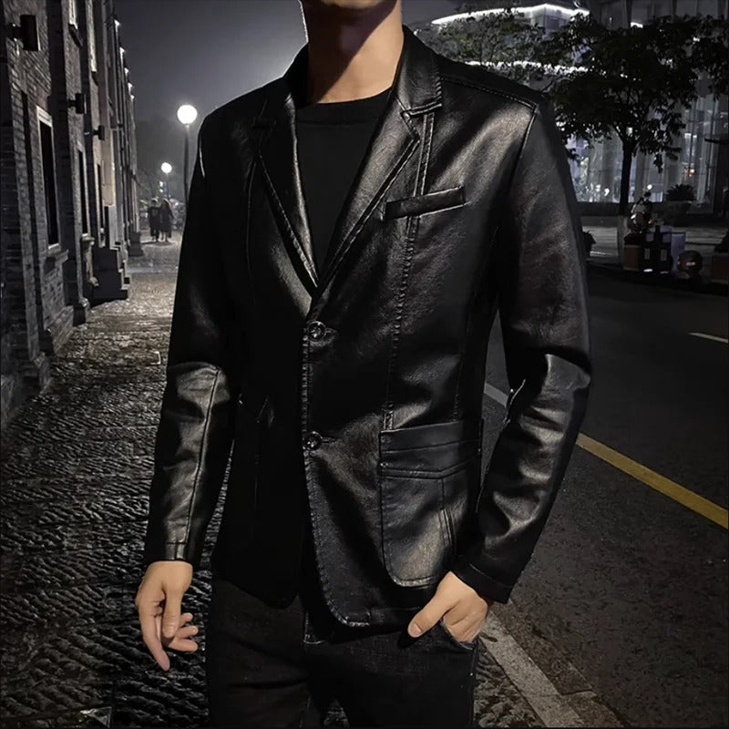 Blouson effet cuir de ville