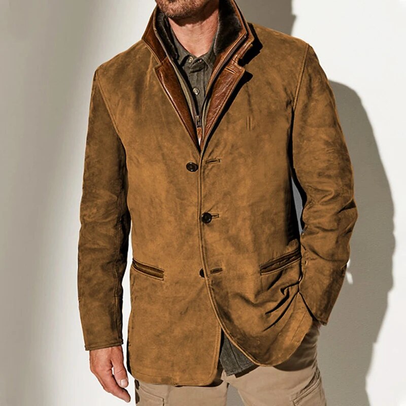 Veste vintage élégante confort polyvalente allure sobre homme – Clamecy