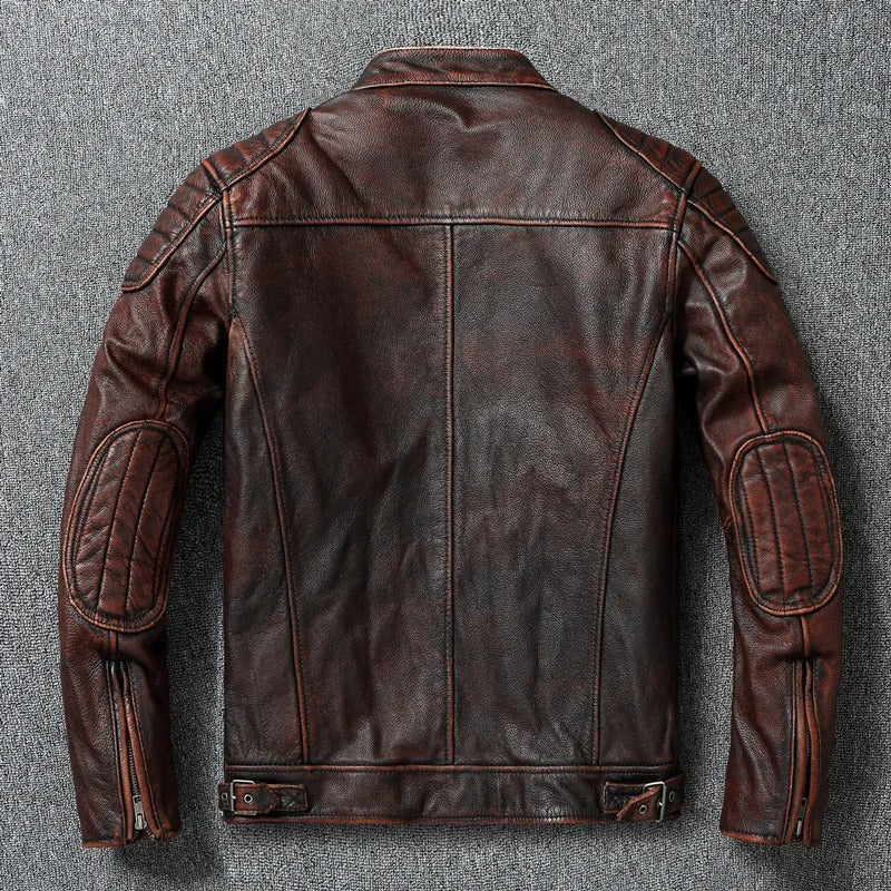 Veste effet cuir esprit vintage