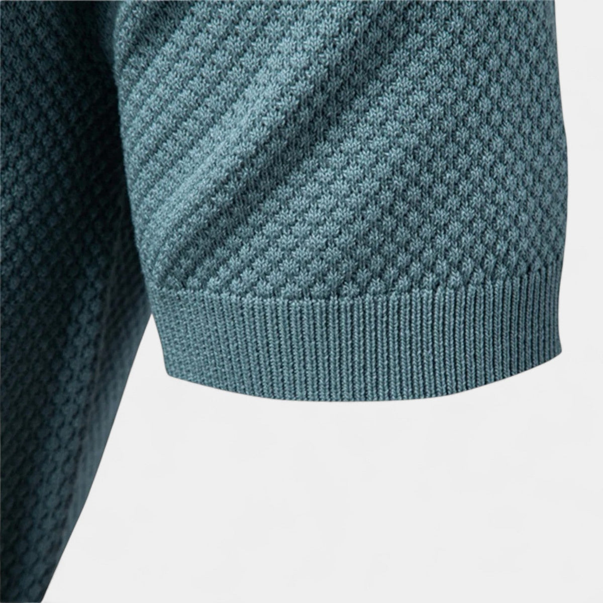Polo en maille à col ouvert