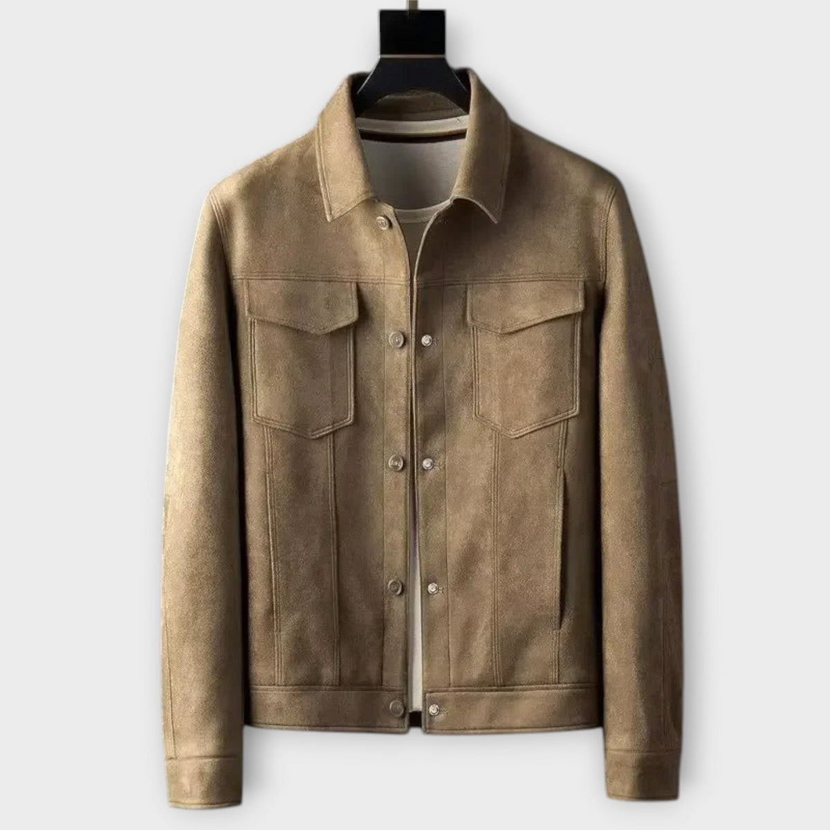 Veste effet cuir lisse homme