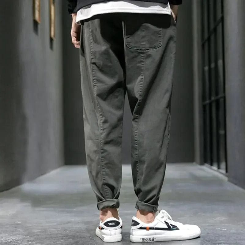 Pantalon cargo fuselé à cordon