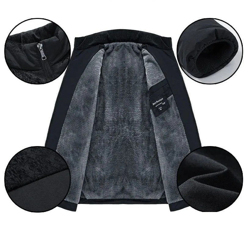 Veste d'hiver doublée polaire