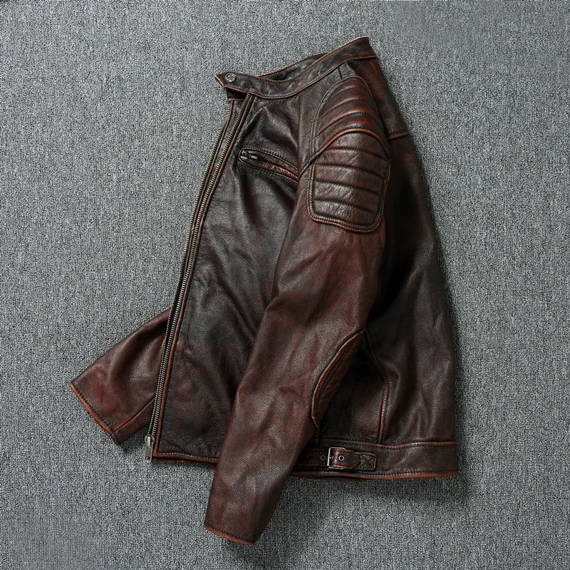 Veste effet cuir esprit vintage
