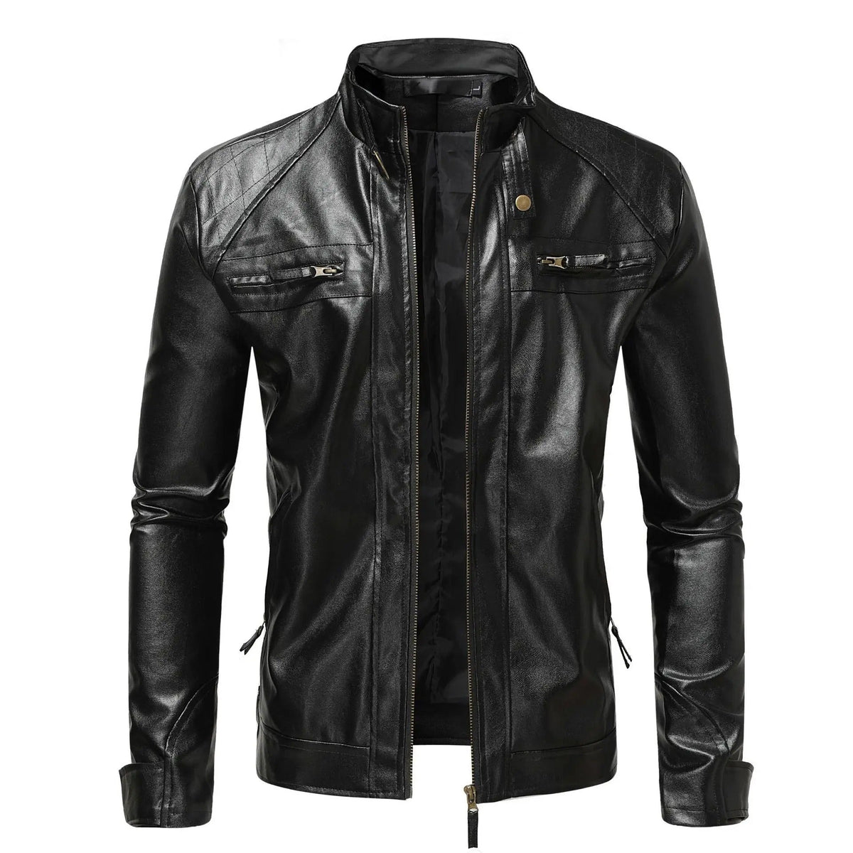 Veste effet cuir souple allure urbaine
