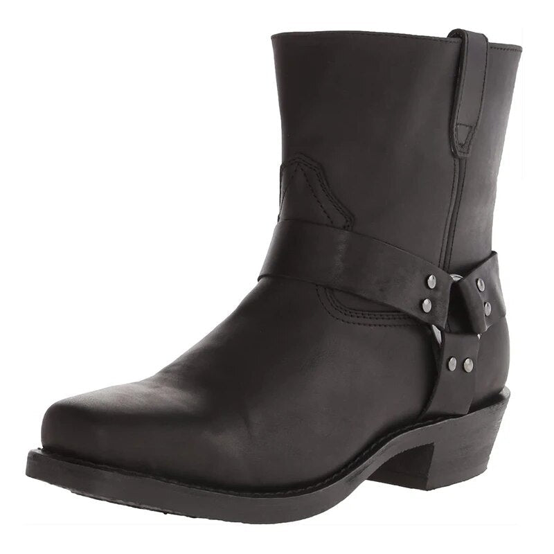Bottes western en cuir style cowboy et confort moderne homme – Brignogan