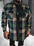 Chemise à carreaux oversize style écossais coupe décontractée homme – Lalinde