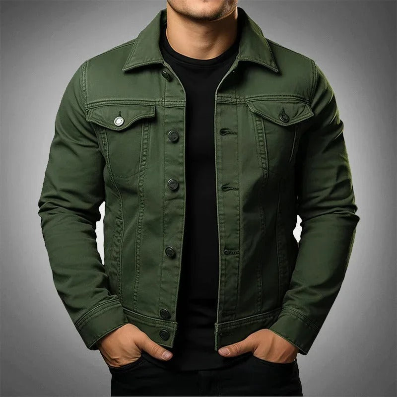 Veste en jean légère mi-saison décontractée homme – Sancergues