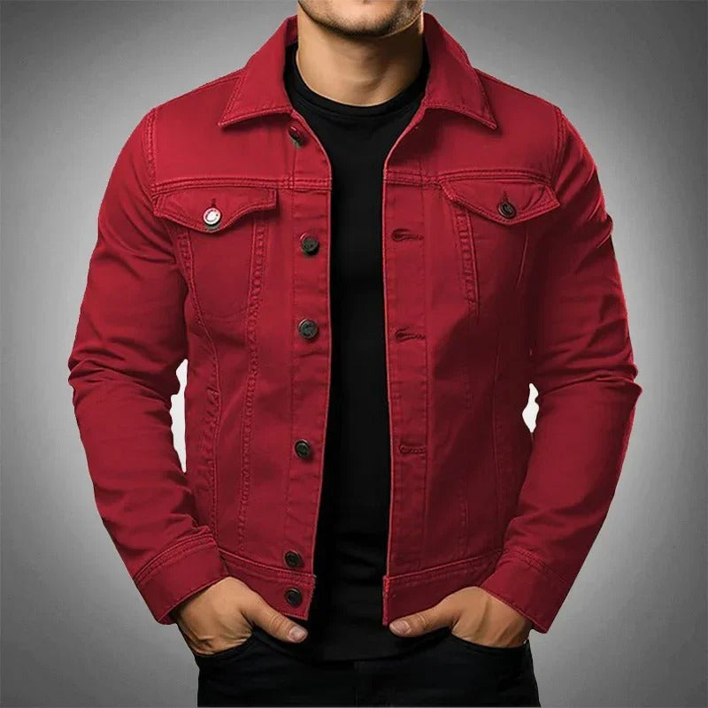 Veste en jean légère mi-saison décontractée homme – Sancergues