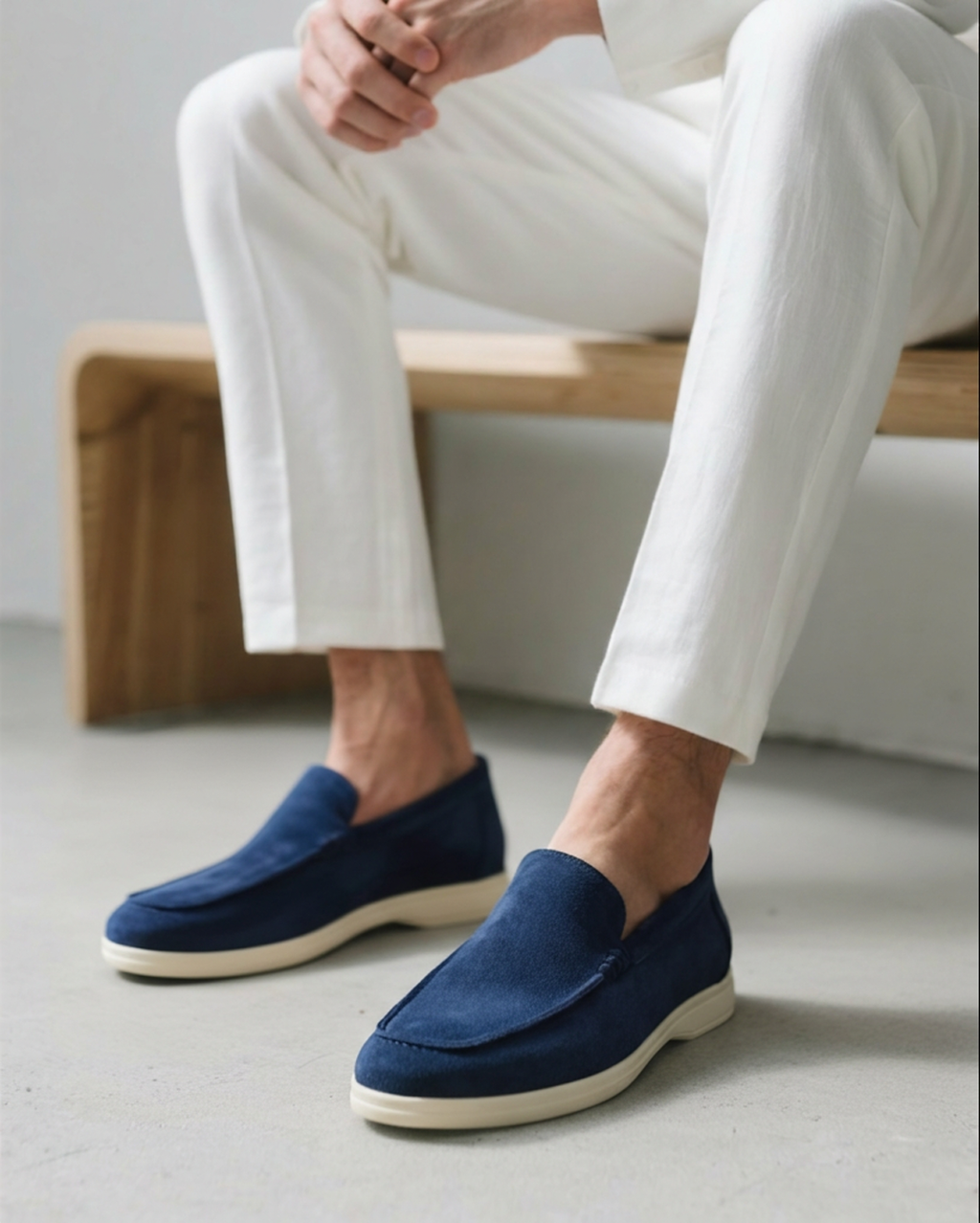 Mocassins en daim à enfiler confort pour tous les jours homme – Tréboul
