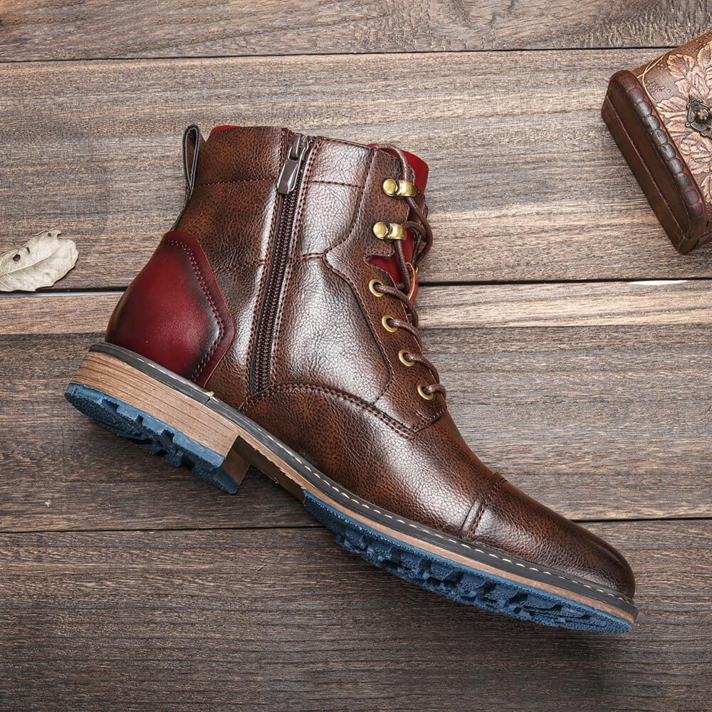Bottines richelieu artisanales en cuir souple lacées homme – Meursault