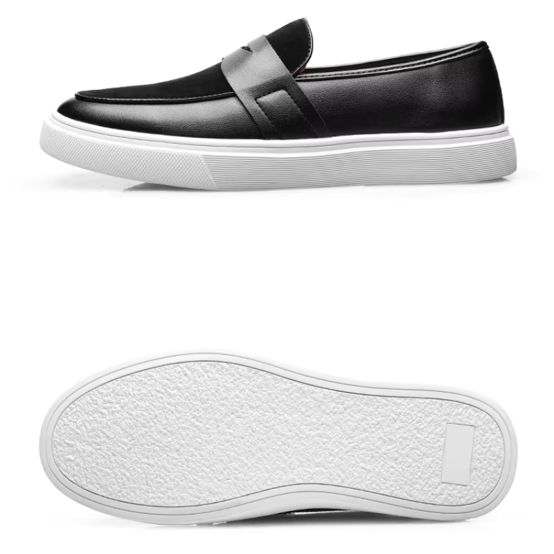 Mocassins à bride sur semelle blanche épaisse