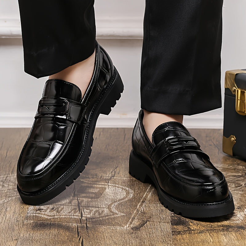Mocassins habillés à bride avec boucle décorative semelle crantée homme – Barbezieux