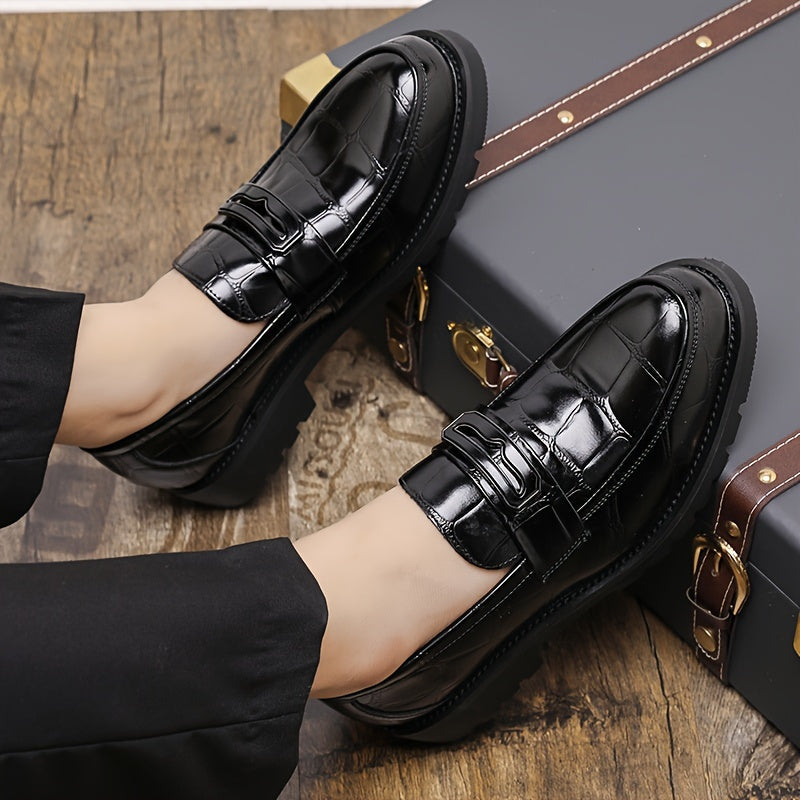 Mocassins habillés à bride avec boucle décorative semelle crantée homme – Barbezieux