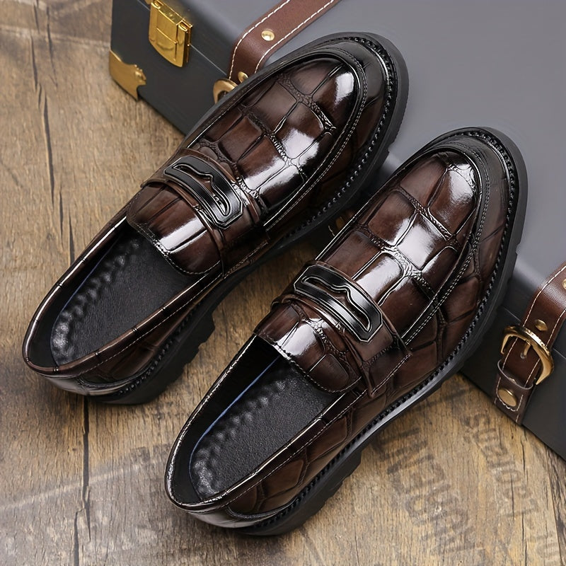 Mocassins habillés à bride avec boucle décorative semelle crantée homme – Barbezieux