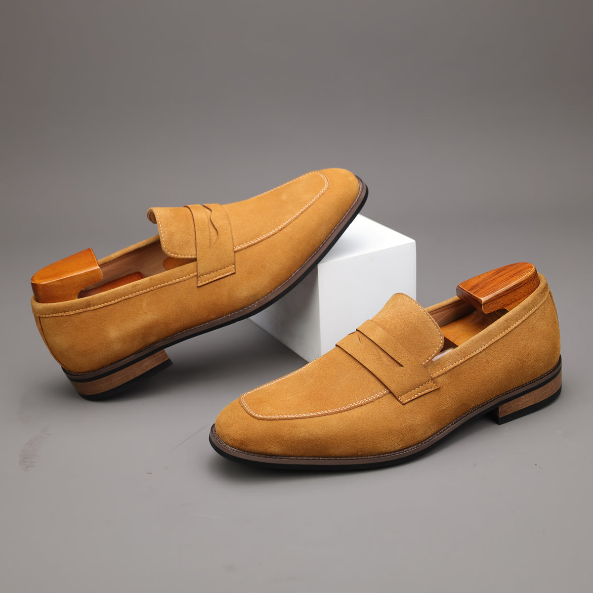 Mocassins à bande sur le dessus au style intemporel homme – Saumane