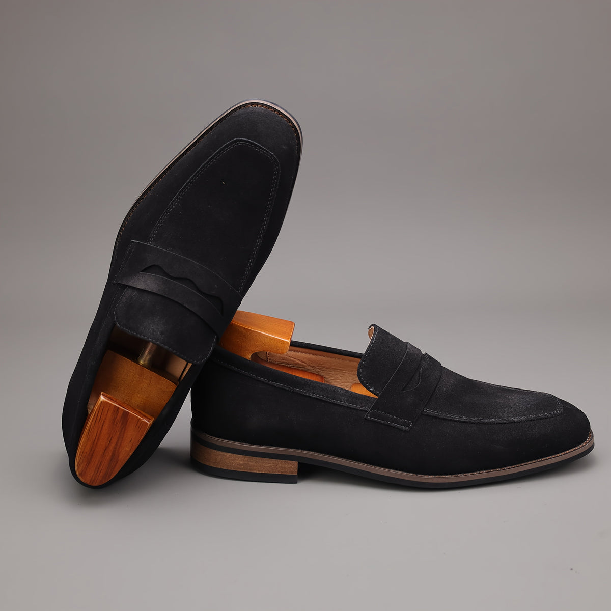 Mocassins à bande sur le dessus au style intemporel homme – Saumane