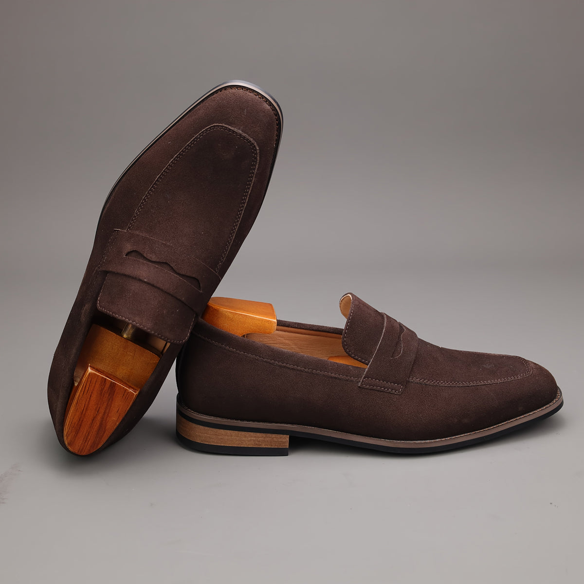 Mocassins à bande sur le dessus au style intemporel homme – Saumane