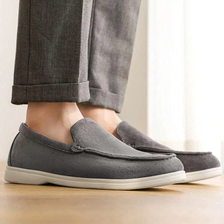 Mocassins bout rond empeigne mate sans lacets homme – Chambolle