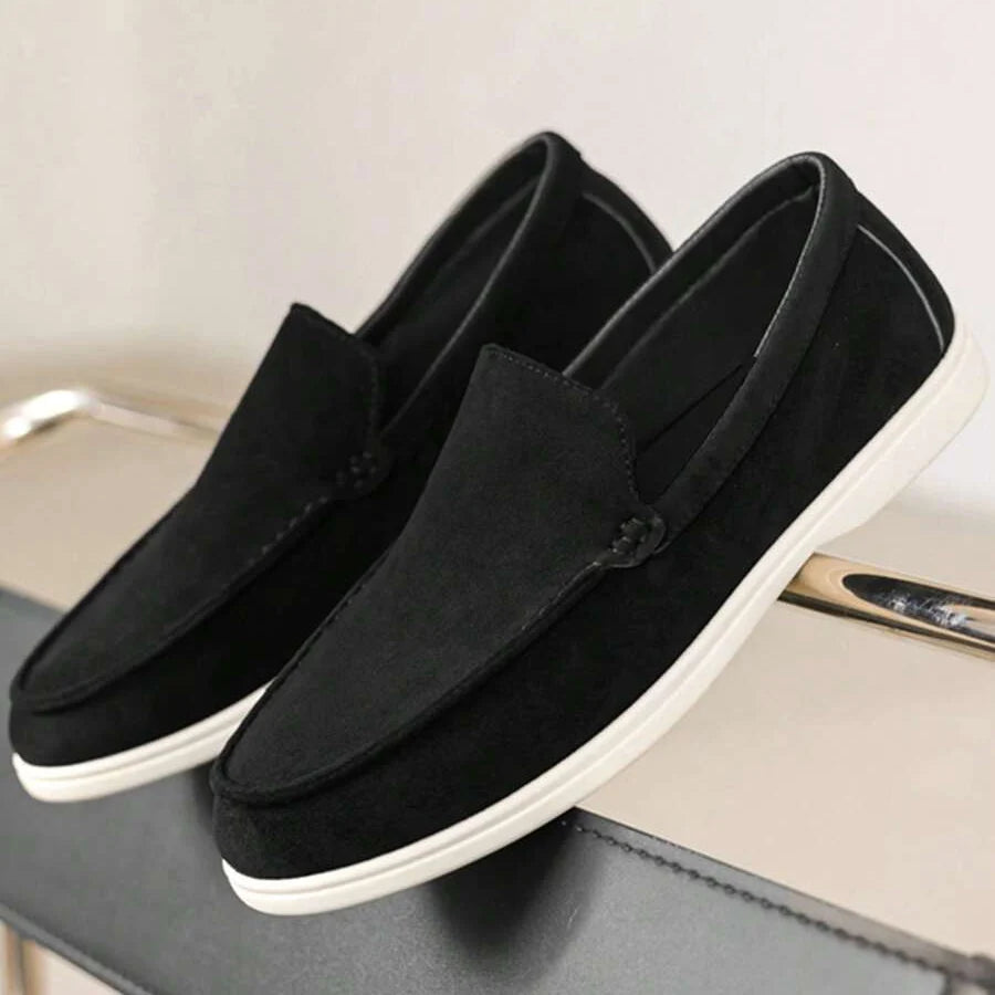 Mocassins bout rond empeigne mate sans lacets homme – Chambolle