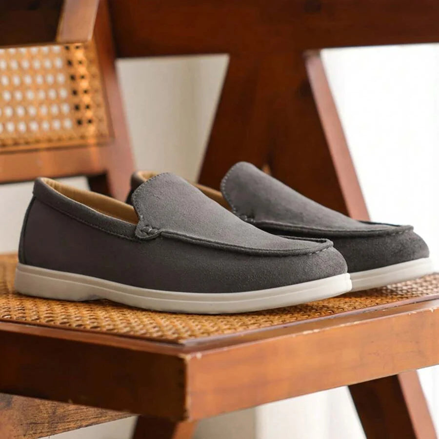 Mocassins bout rond empeigne mate sans lacets homme – Chambolle