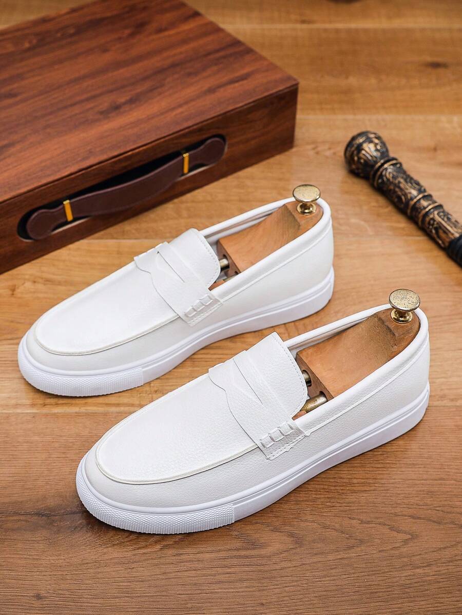 Mocassins à bride classique bout arrondi semelle épaisse contrastée homme – Chausey