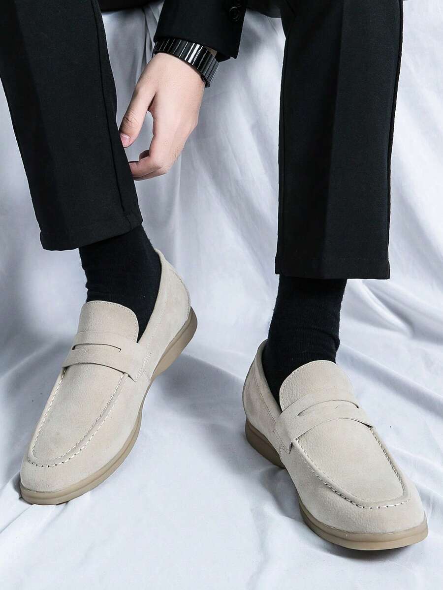Mocassins à découpe frontale bandeau ajouré plateau cousu homme – Callac