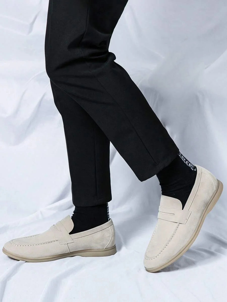 Mocassins à découpe frontale bandeau ajouré plateau cousu homme – Callac