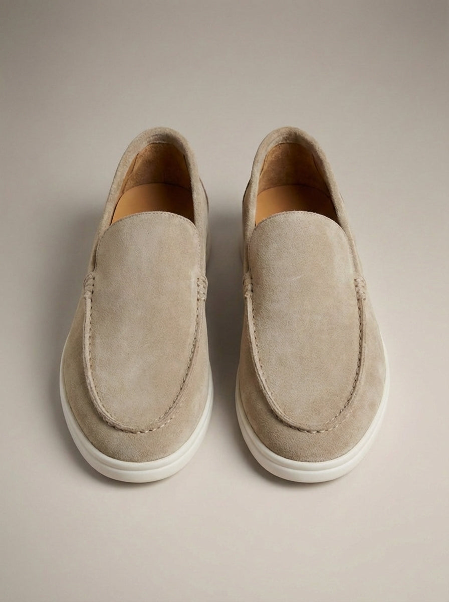 Mocassins à enfiler empeigne unie coutures apparentes homme – Cambon