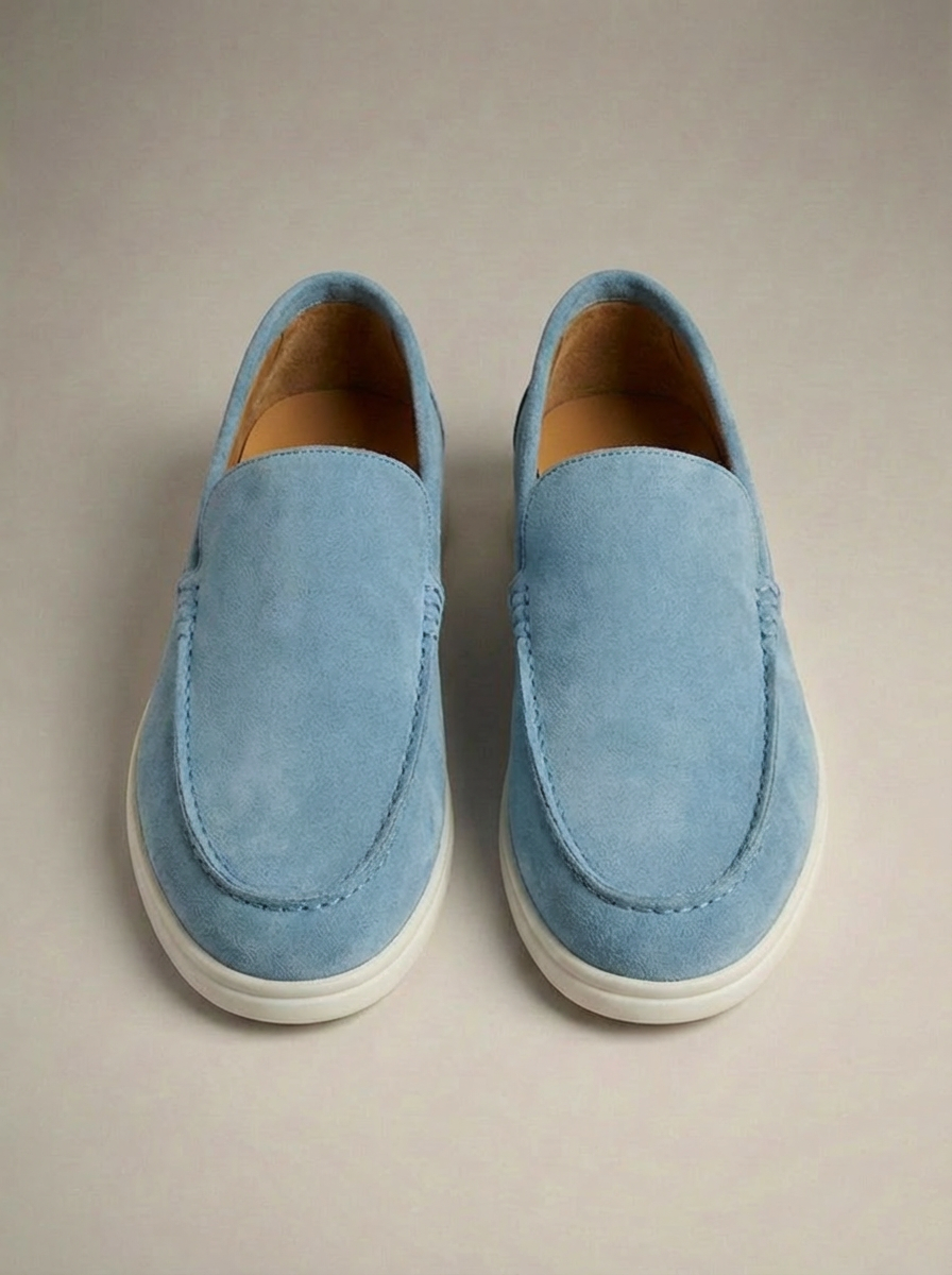 Mocassins à enfiler empeigne unie coutures apparentes homme – Cambon