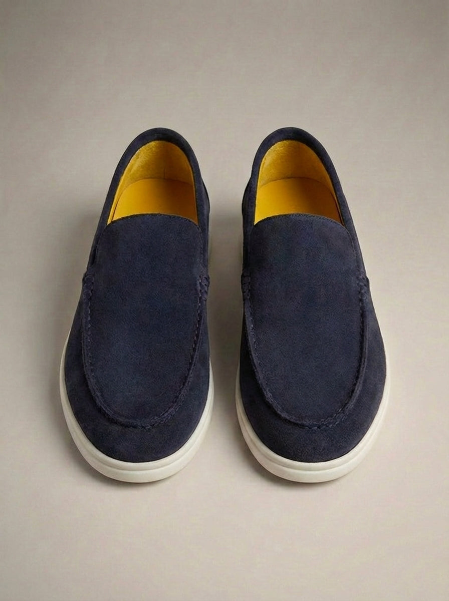 Mocassins à enfiler empeigne unie coutures apparentes homme – Cambon