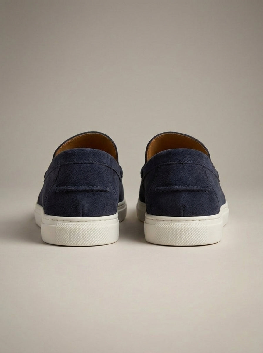 Mocassins à enfiler empeigne unie coutures apparentes homme – Cambon