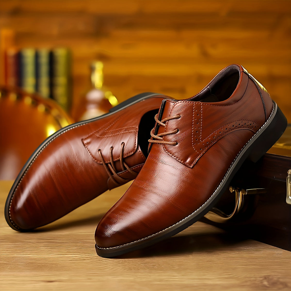 Mocassins à lacets bout allongé empeigne lisse allure sobre homme – Gennes