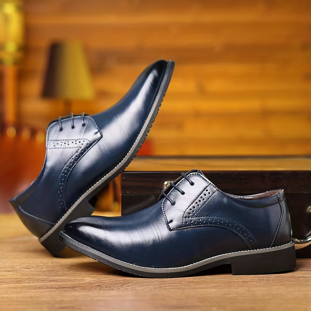Mocassins à lacets bout allongé empeigne lisse allure sobre homme – Gennes
