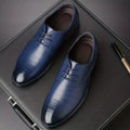 Mocassins à lacets bout allongé empeigne lisse allure sobre homme – Gennes