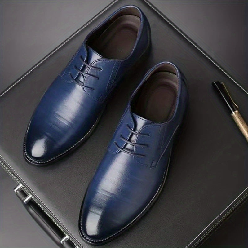 Mocassins à lacets bout allongé empeigne lisse allure sobre homme – Gennes