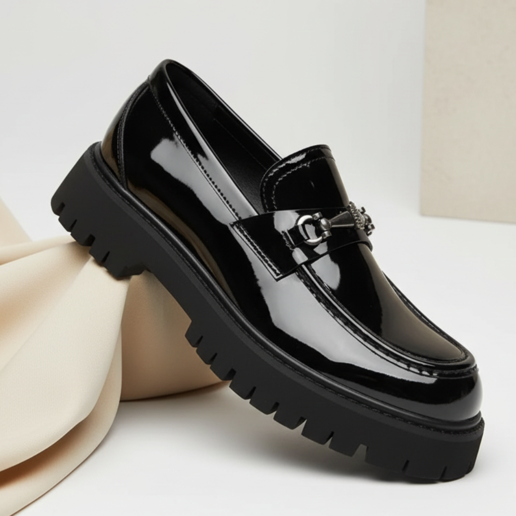 Mocassins à semelle crantée détail métallique homme – Fontenoy