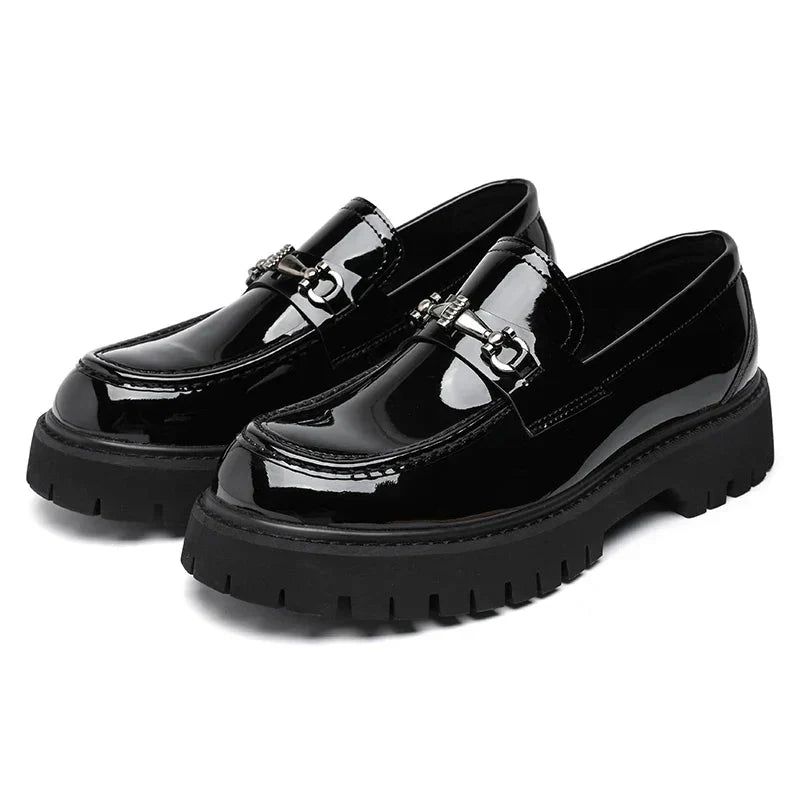 Mocassins à semelle crantée détail métallique homme – Fontenoy