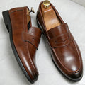 Mocassins à bandeau empeigne lisse coutures apparentes homme – Cherche-Midi
