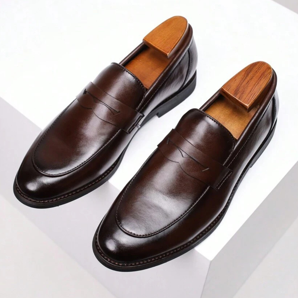 Mocassins classiques à bride bout allongé au style intemporel homme – Maillot