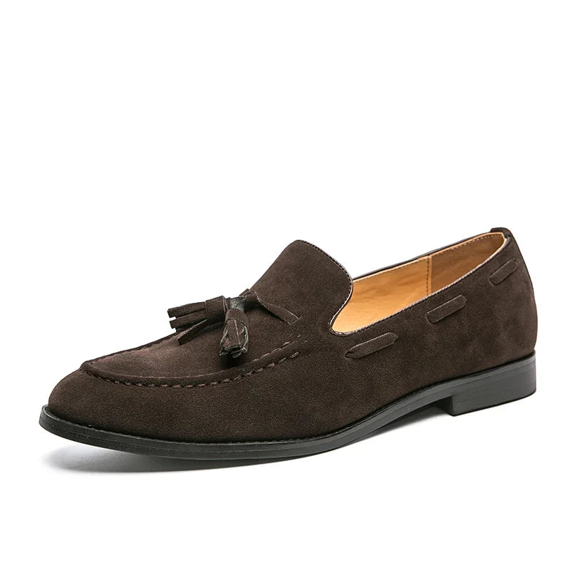 Mocassins à pampilles dessus structuré sans lacets homme – Culan
