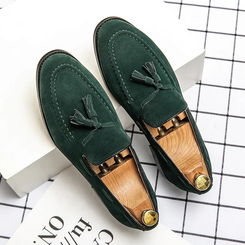 Mocassins à pampilles dessus structuré sans lacets homme – Culan